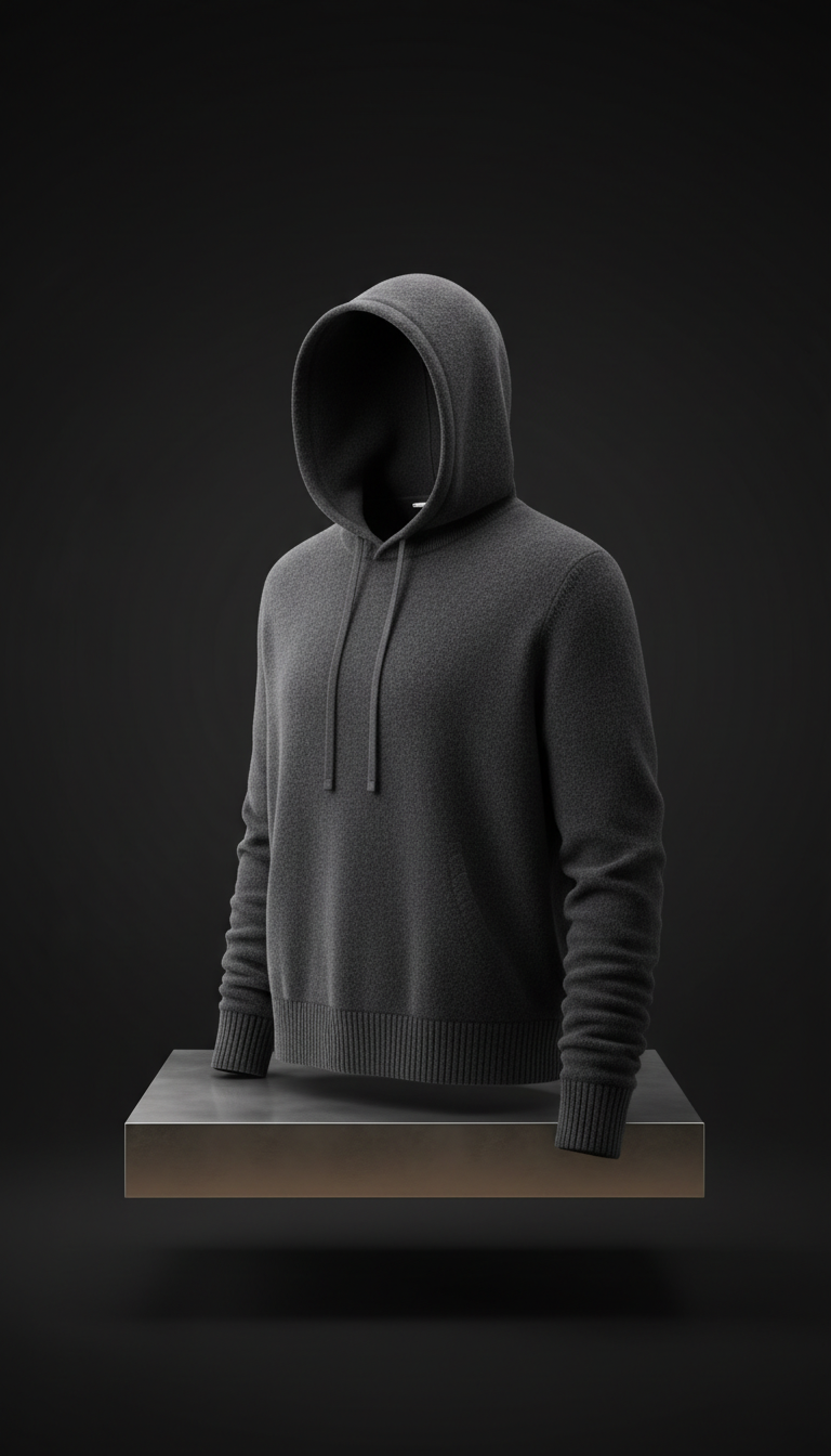 Kaschmir-Hoodie mit urbanem Schnitt