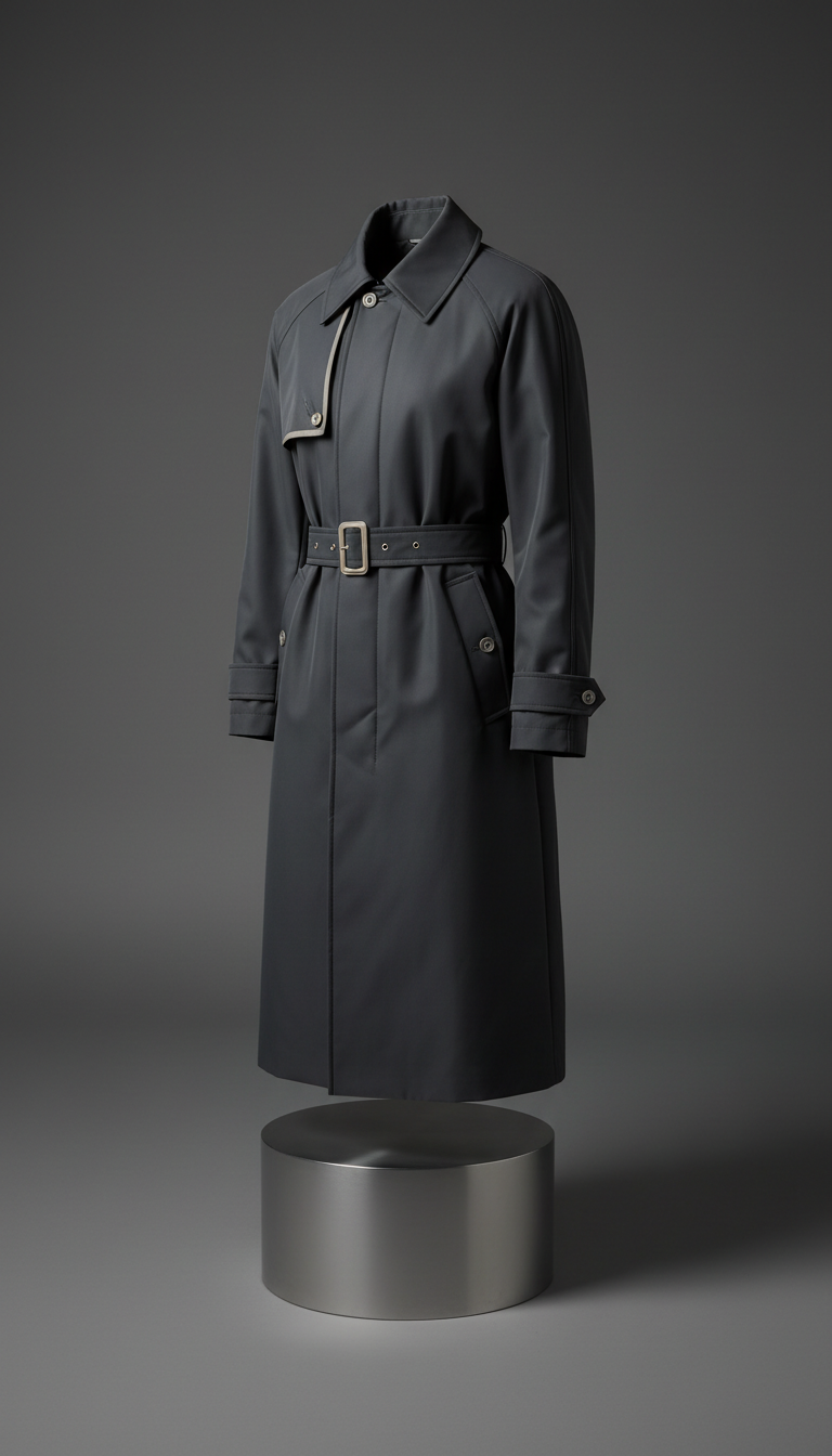 Trenchcoat aus technischem Nylon