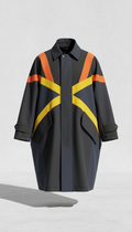 Oversized Trenchcoat aus Tech-Material