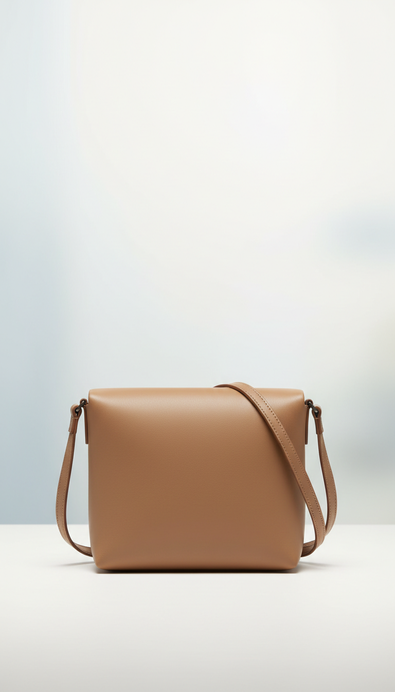 Minimalistische Umhängetasche aus Leder